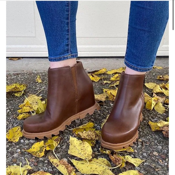 Sorel Shoes - Sorel
Joan of Arctic Waterproof Leather Wedge Zip Booties